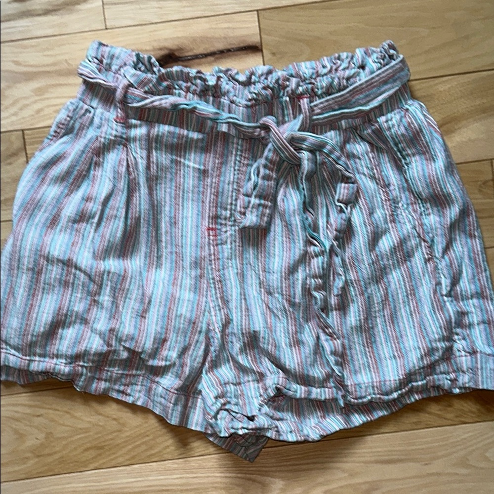 American Eagle Outfitters Multicolor Striped High Waist Shorts